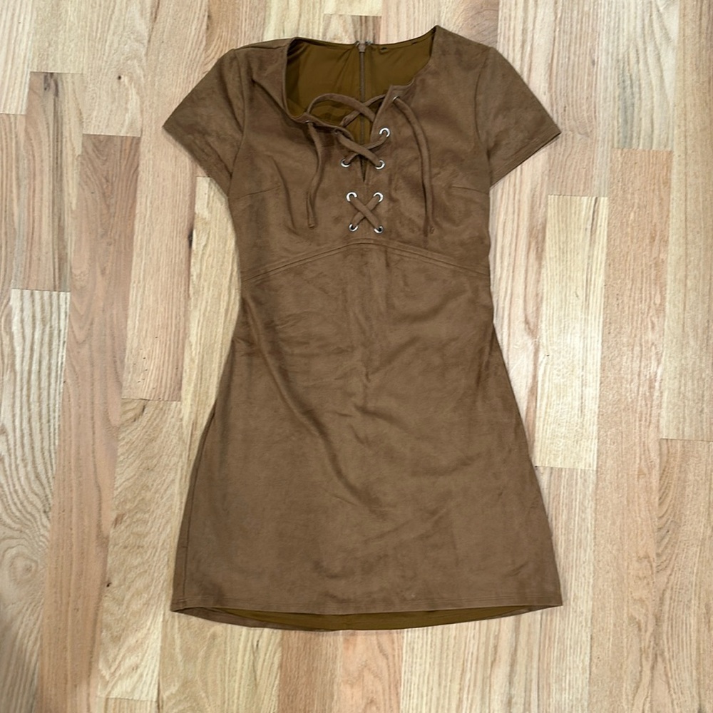 Suede dress